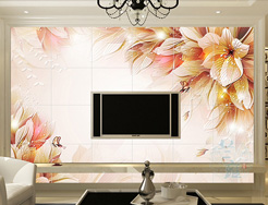 背景墙打印机打印家庭装饰