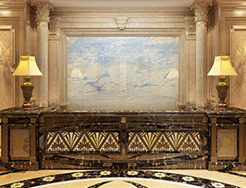 背景墙打印机打印商业会所