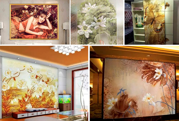 喷墨uv打印机背景墙效果