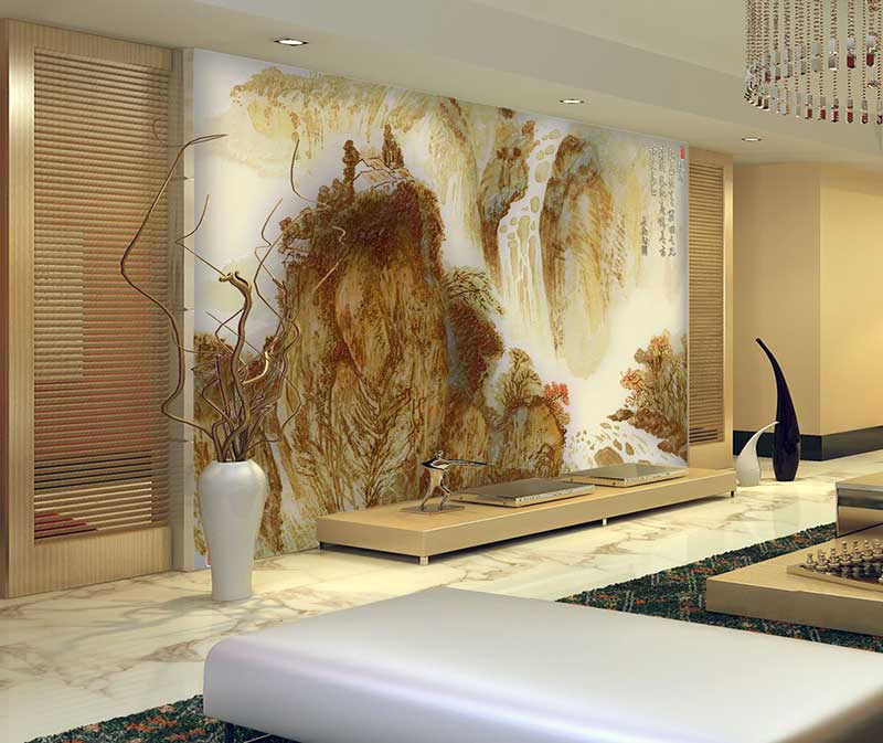 瓷砖背景墙打印机打印效果