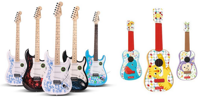 UV打印机打印吉他面板